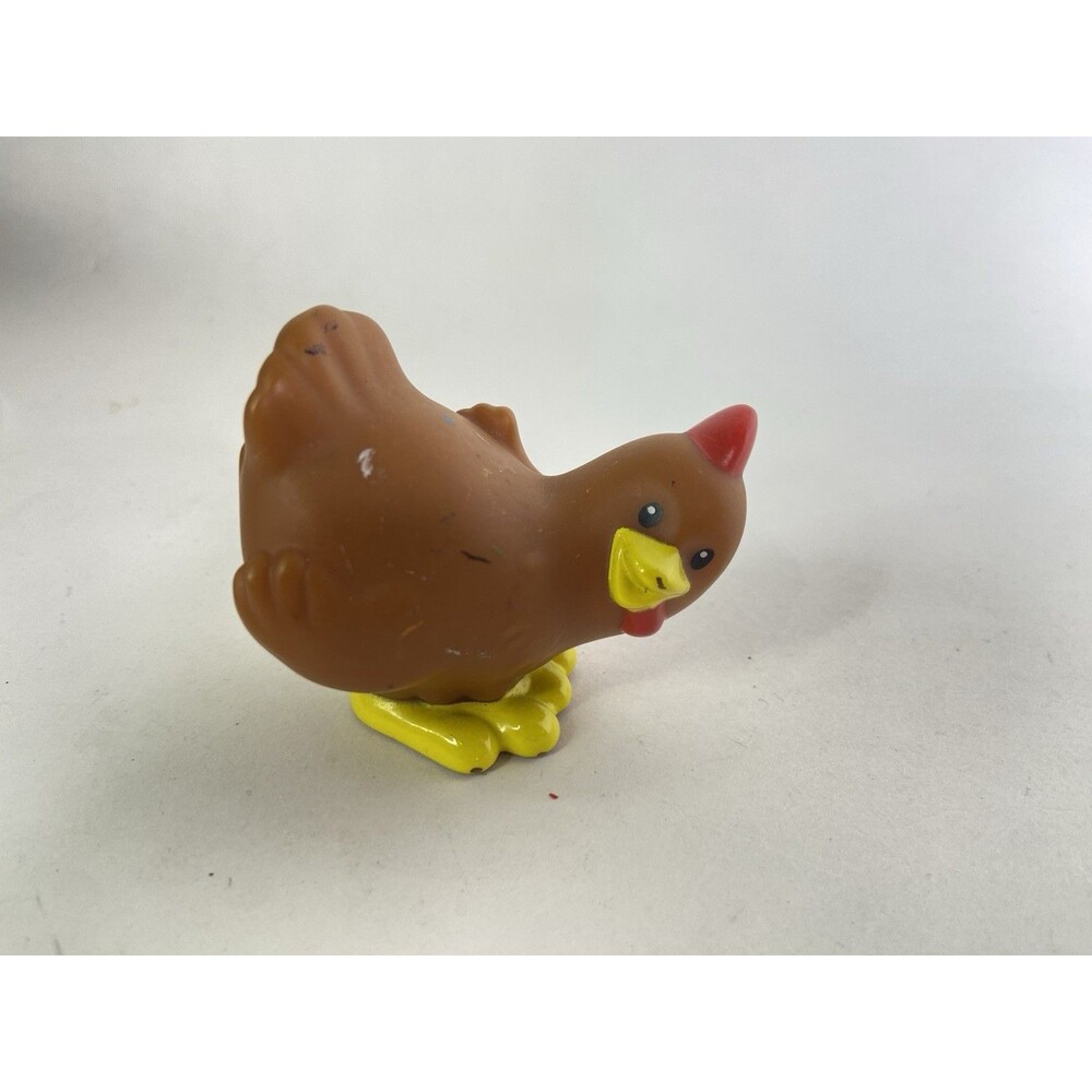 Fisher Price Little People Chicken Hen Brown Replacement Figure Toy